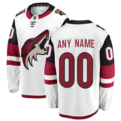 NHL Arizona Coyotes Trikot Benutzerdefinierte Fanatics Branded Auswärts Weiß Authentic